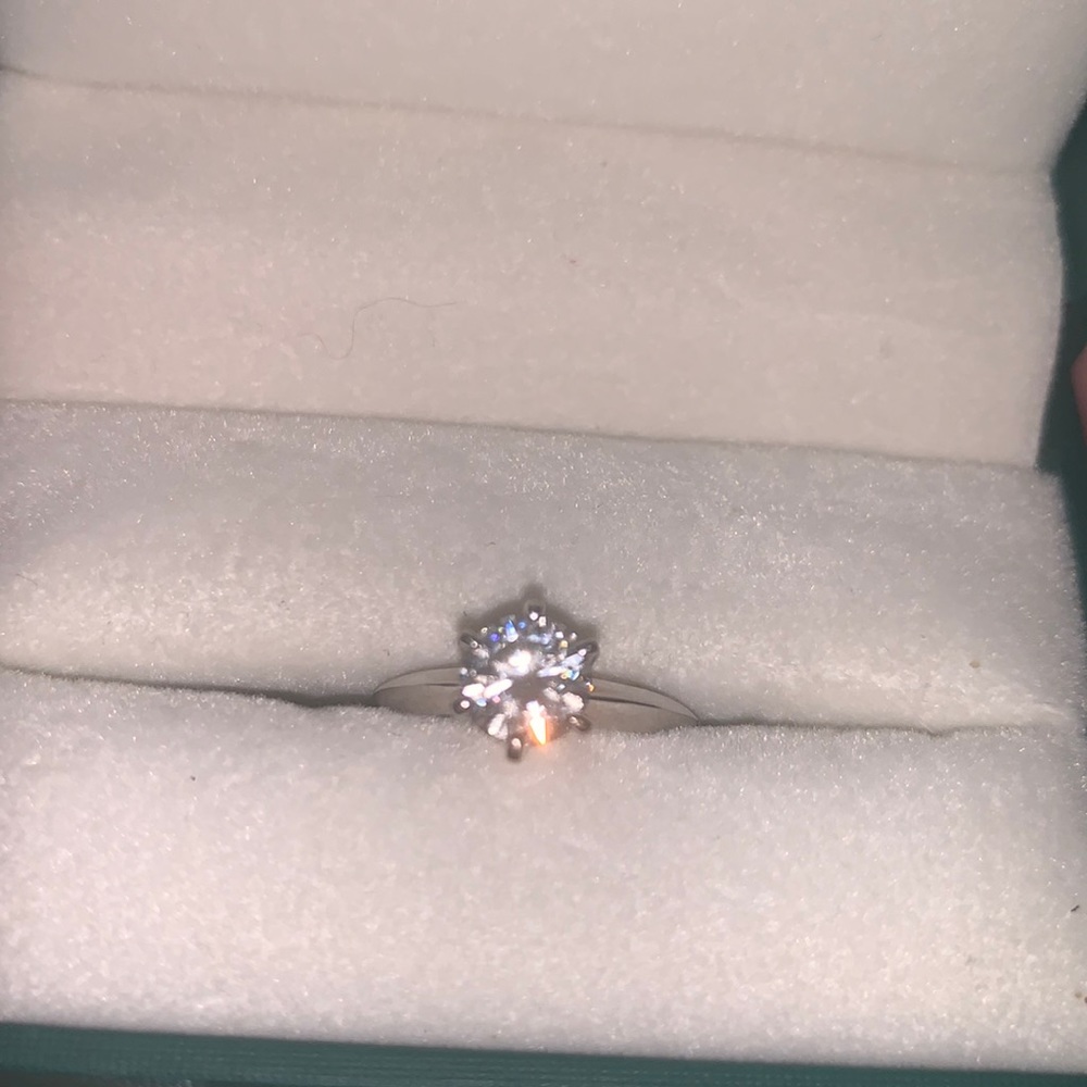 1CT Moissanite Diamond Wedding Ring